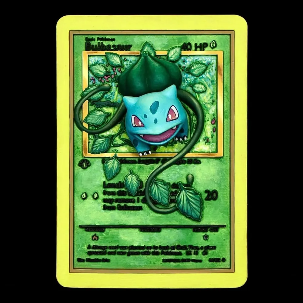 Bulbasaur 3D Printable Pokmon Card; Pokemon TCG - Free 3D Print Model -  MakerWorld
