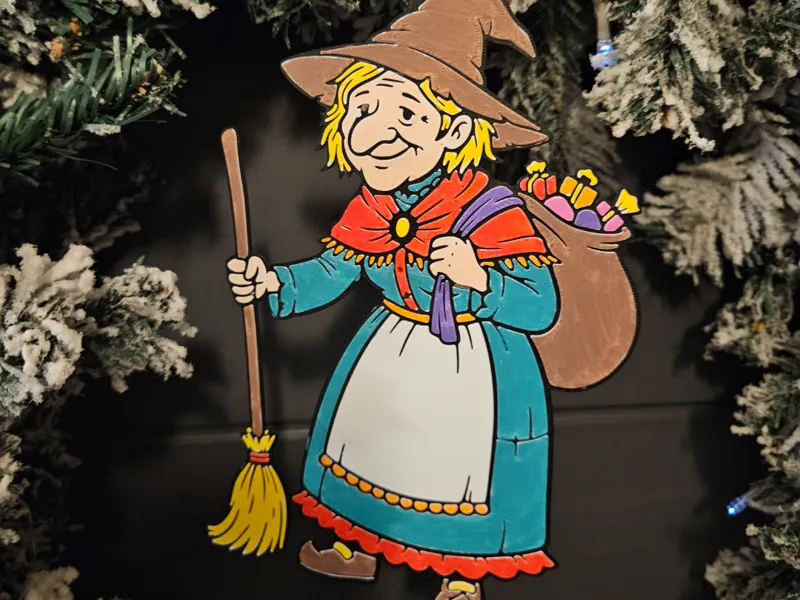 Befana da colorare