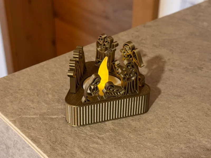 Teelichthalter Weihnachtsgeschichte