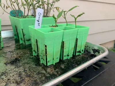 Seed starting tray - low filament usage