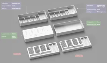 Organizador: Ultimate Parametric Battery Organizer — vista de referencia 5