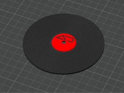 Vinyl Record Coaster