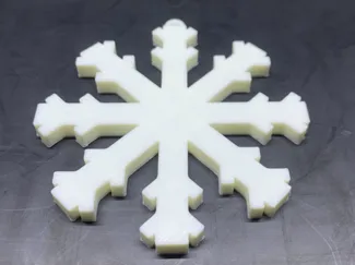 Snowflake Christmas tree decoration