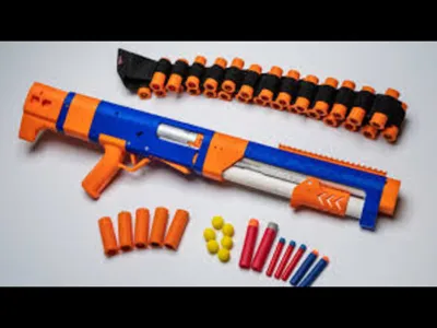 Nerf Spring Thunder shotgun shell ejecting blaster