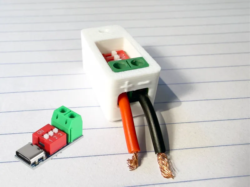 USB-C PD Trigger decoy board Embedding case 