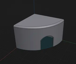 Corner Hamster House or Sand Bath