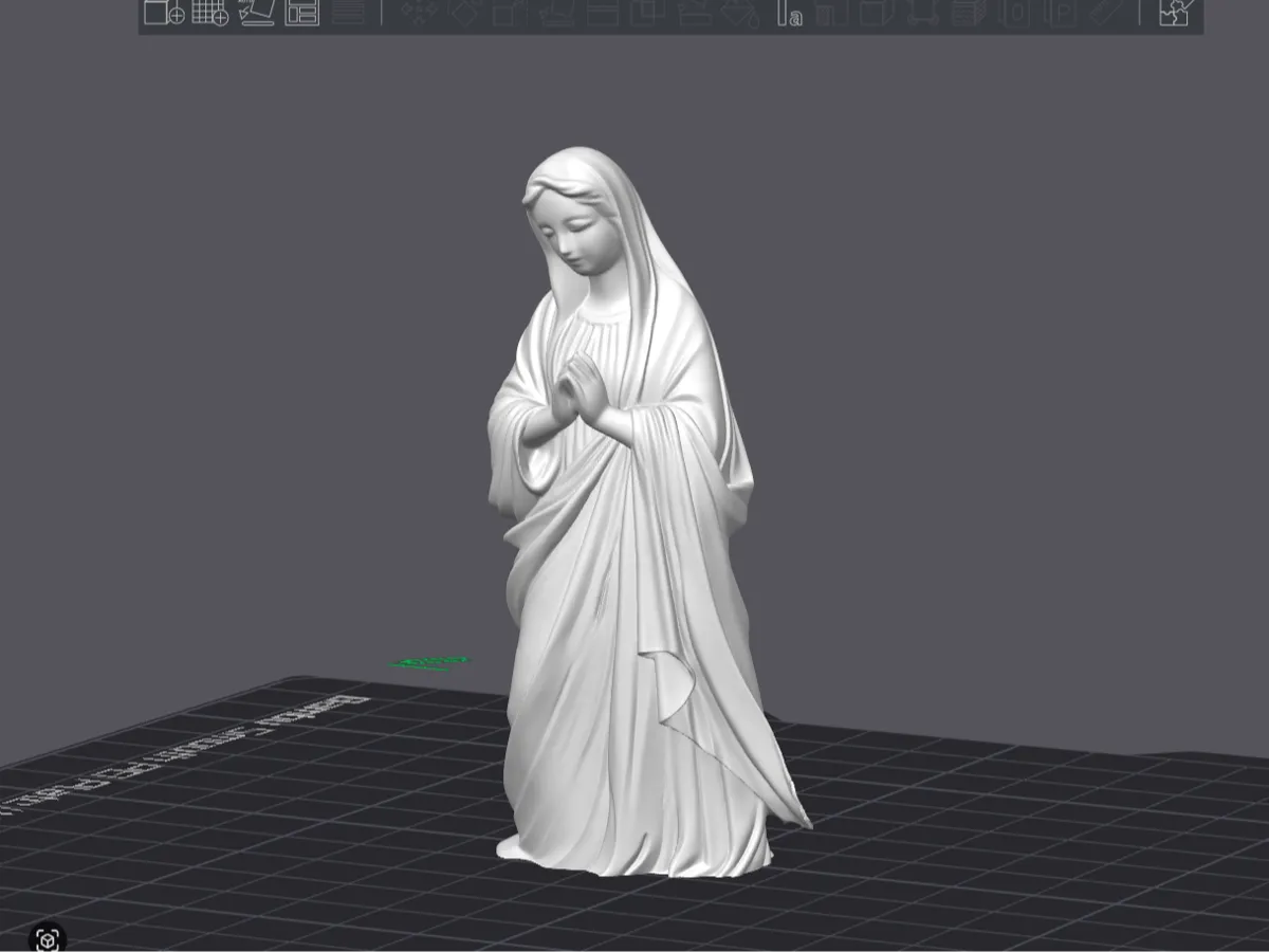 Figurine de prière Sainte Marie