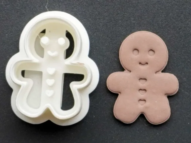 Gingerbread Polymer Clay Cutter Earrings Necklace