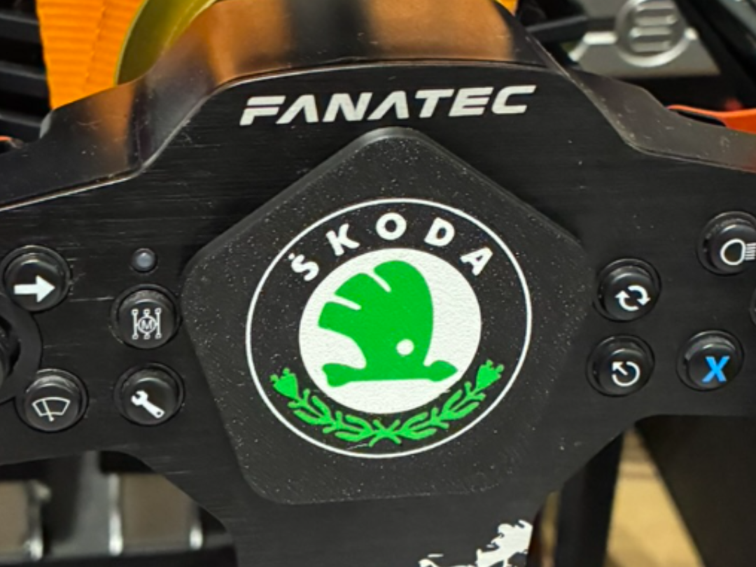 Skoda Magnetic Badge para Volante Fanatec