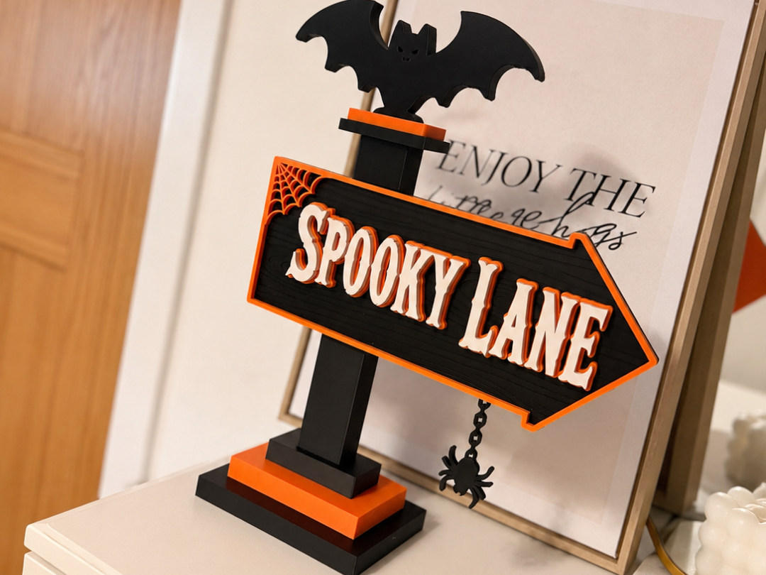 Spooky Lane Halloween Street Style Sign - 1