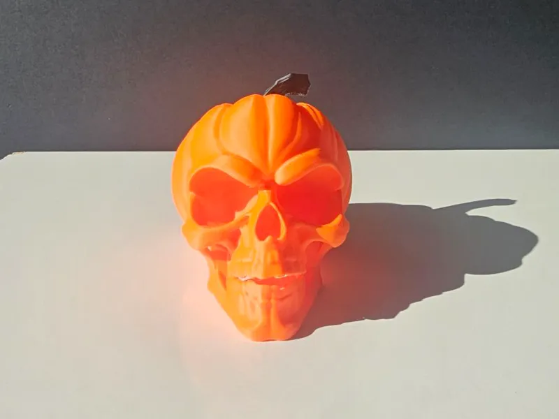 Abóbora Caveira de Halloween NO AMS