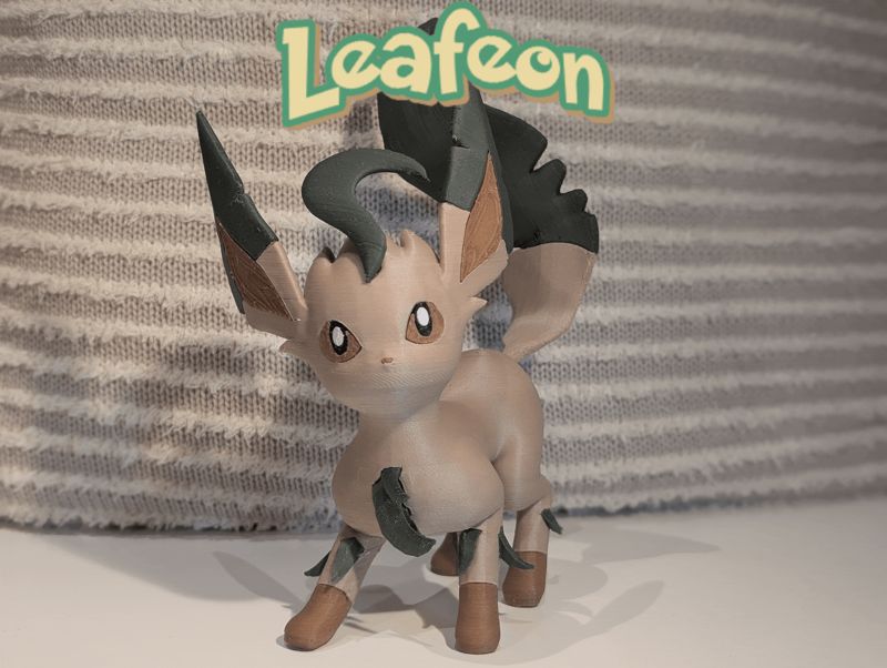 Leafeon Pokemon Multicolor Multipart NO AMS