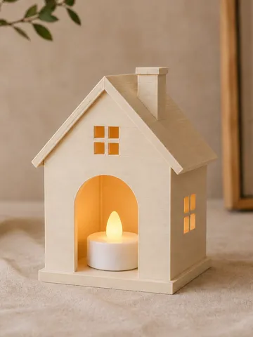 Accesorio de iluminación decorativa: Christmas House LED Tealight Holder - Home Decor — vista de referencia 2