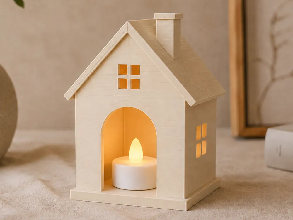 Accesorio de iluminación decorativa: Christmas House LED Tealight Holder - Home Decor. Referencia del modelo original.