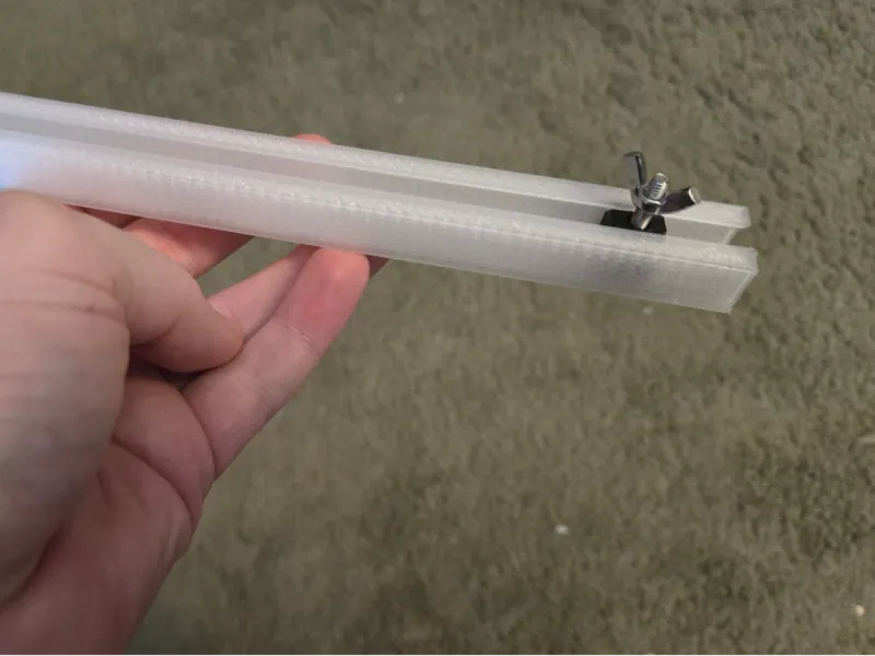 Sliding T-nut and channel system for skadis
