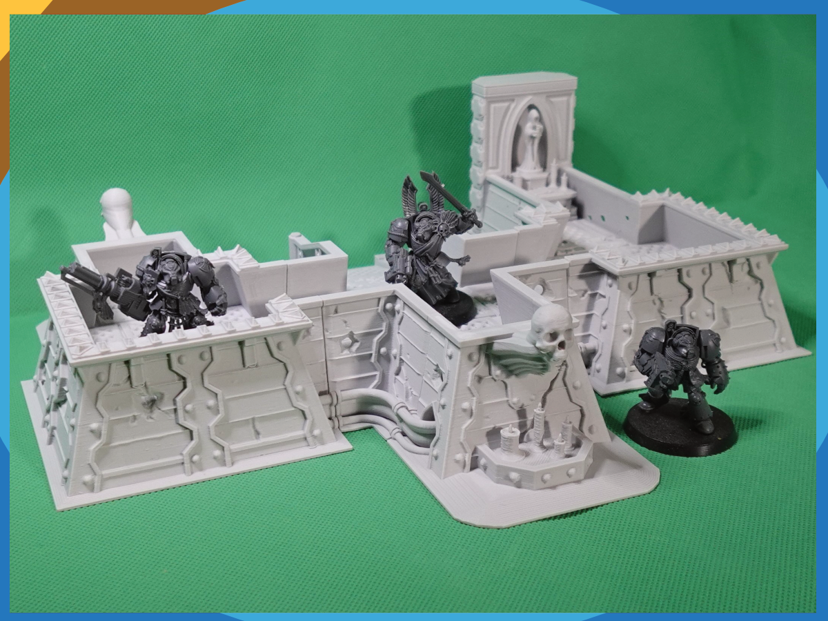 Oldhammer Imperial  Bunker Set B, Modular Terrain