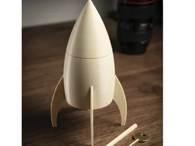 "Rocket Stash" - Kids' Toy and Storage Container