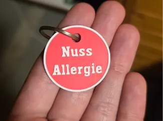 Nuss Allergie Schlüsselanhänger