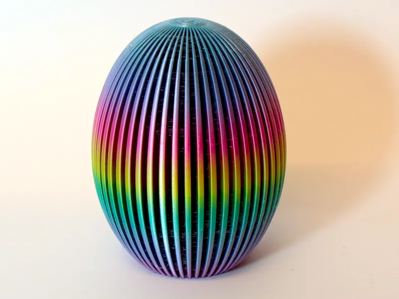 Ridged Easter Egg