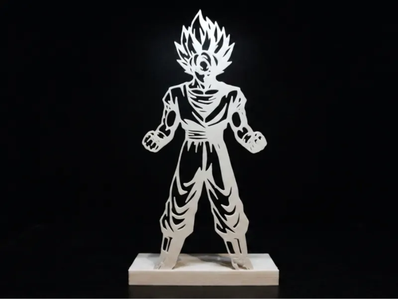 Goku Super Saiyan Layer Art | Dragon Ball Decor