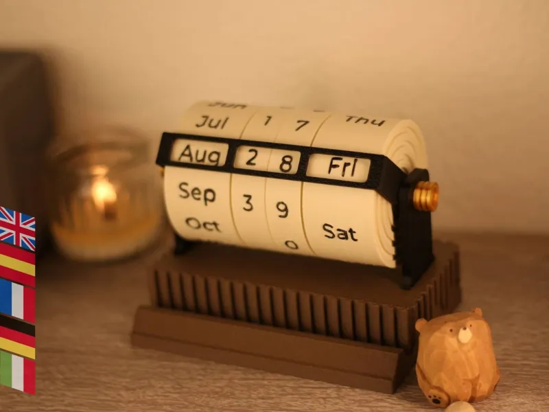 Rotary perpetual calendar - Moku System