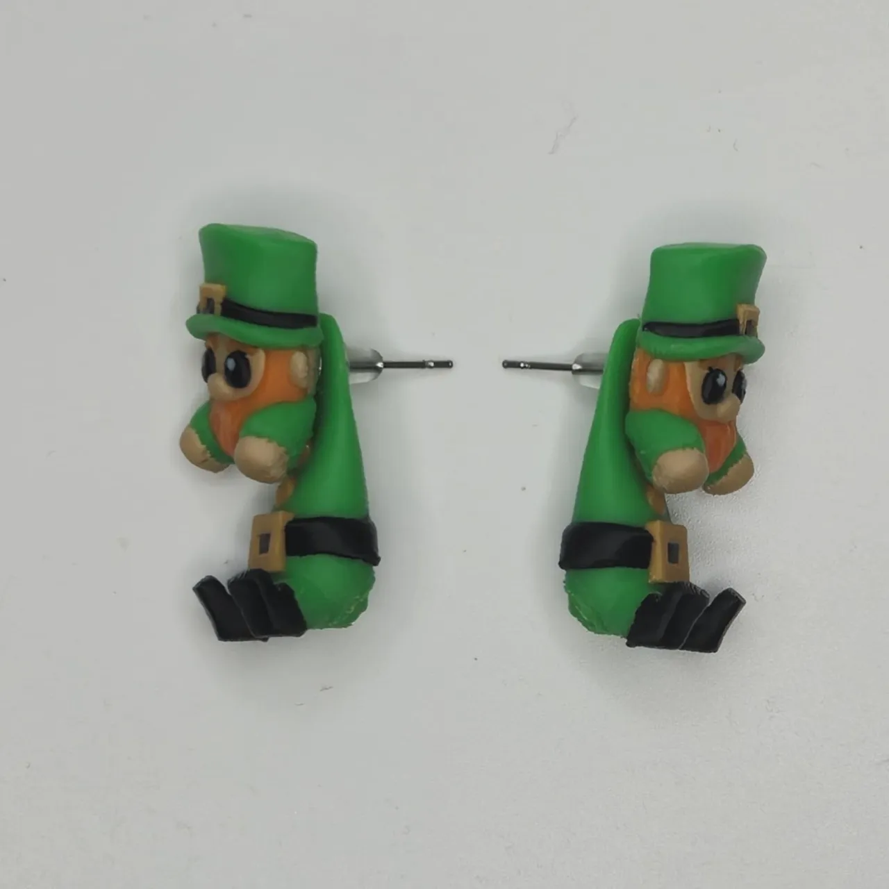 St. Patrick's Day Leprechaun Earrings view 4