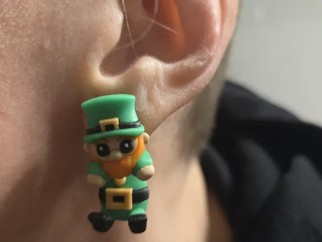 St. Patrick's Day Leprechaun Earrings