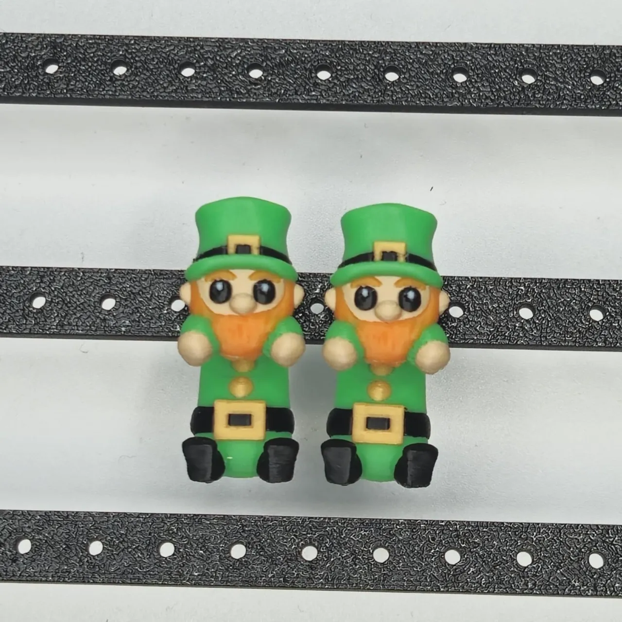 St. Patrick's Day Leprechaun Earrings view 2
