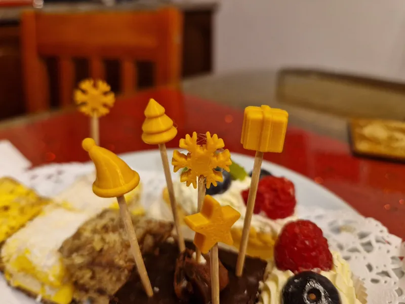 Christmas New Year Toothpick Decoration