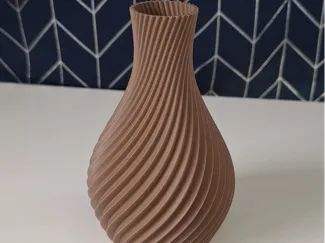 Spiralvase scharf gedreht Deko Vase