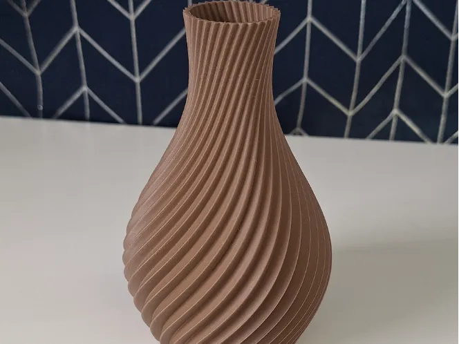 Spiralvase scharf gedreht Deko Vase