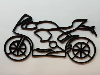 Motorbike Outline Wall Art