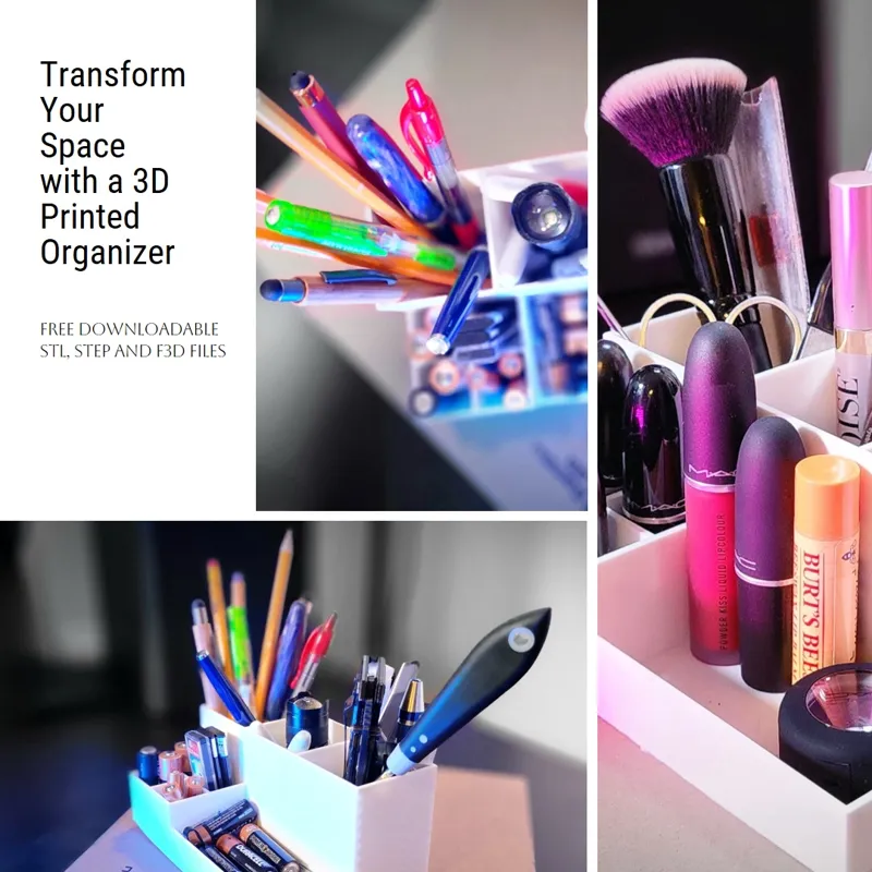 Transform Your Space: 3D-Printed Organizer