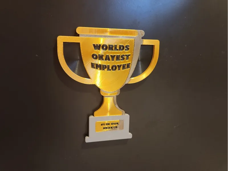 Worlds Okayest Employee Magnet