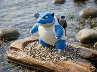 Blastoise Pokemon Figure Multi-Color Print