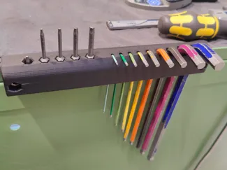 Metric allen key organizer
