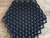 Dessous de verre tressé en trame diagonale — photo 2