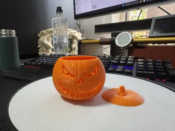Accesorio de iluminación decorativa: Spooky Jack-O’Lantern Pumpkin–Halloween Decoration — vista de referencia 4