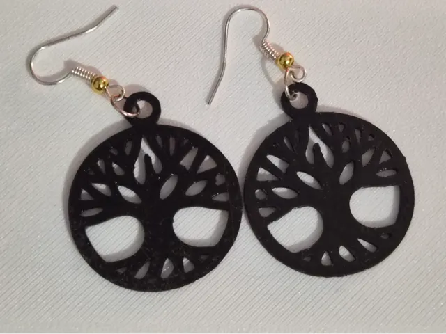 Circular tree Earrings