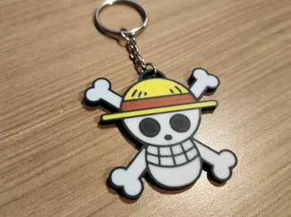 luffy logo keychain