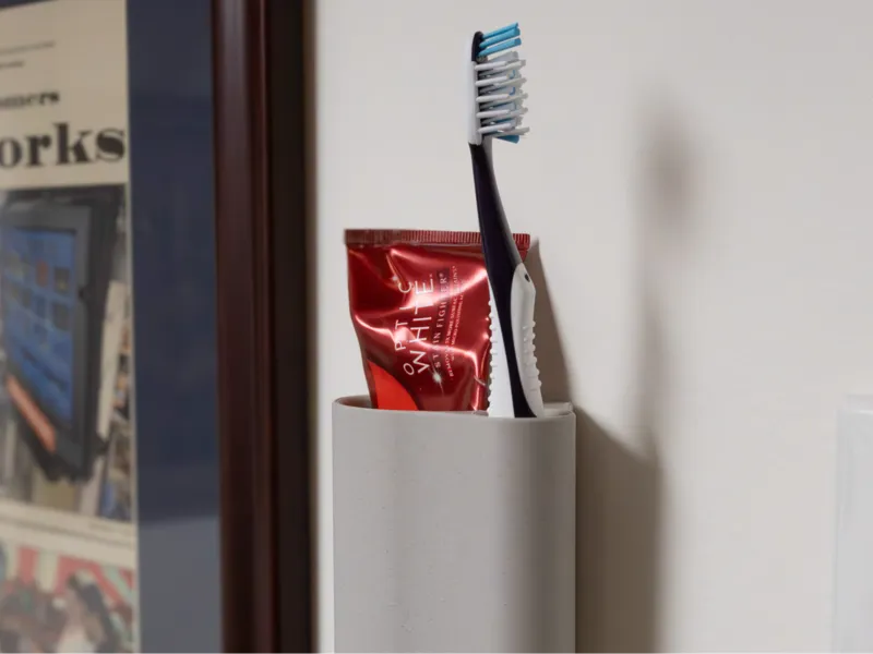 Slim Toothpaste Holder Wall Mount Command Strip