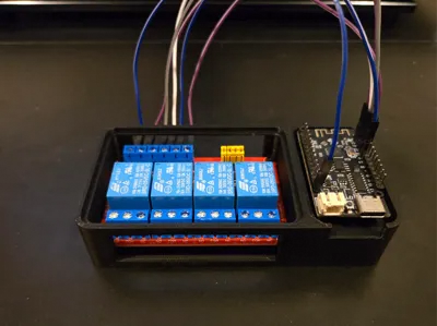 AITRIP ESP32 Lite + ANMBEST 4 channel relay case