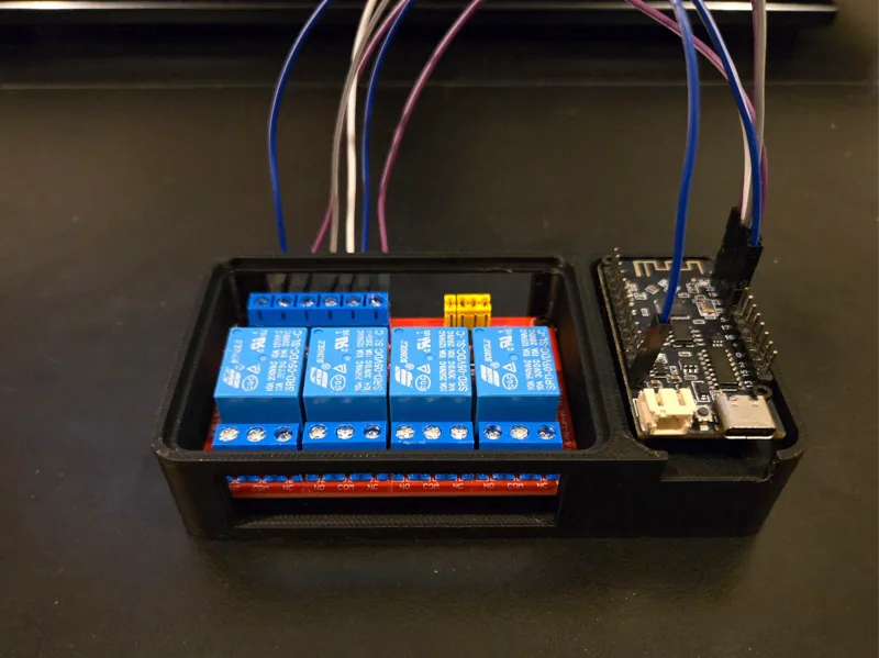 AITRIP ESP32 Lite + ANMBEST 4 channel relay case