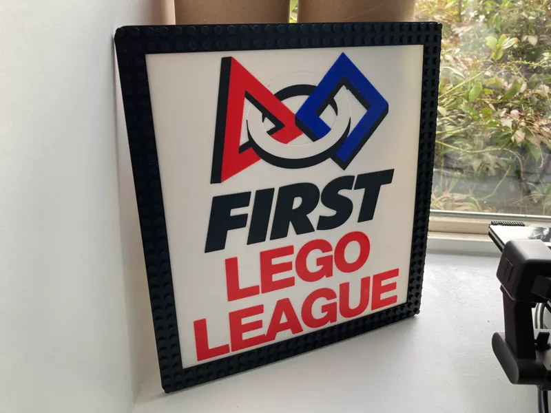 FLL Sign with Brick Frame