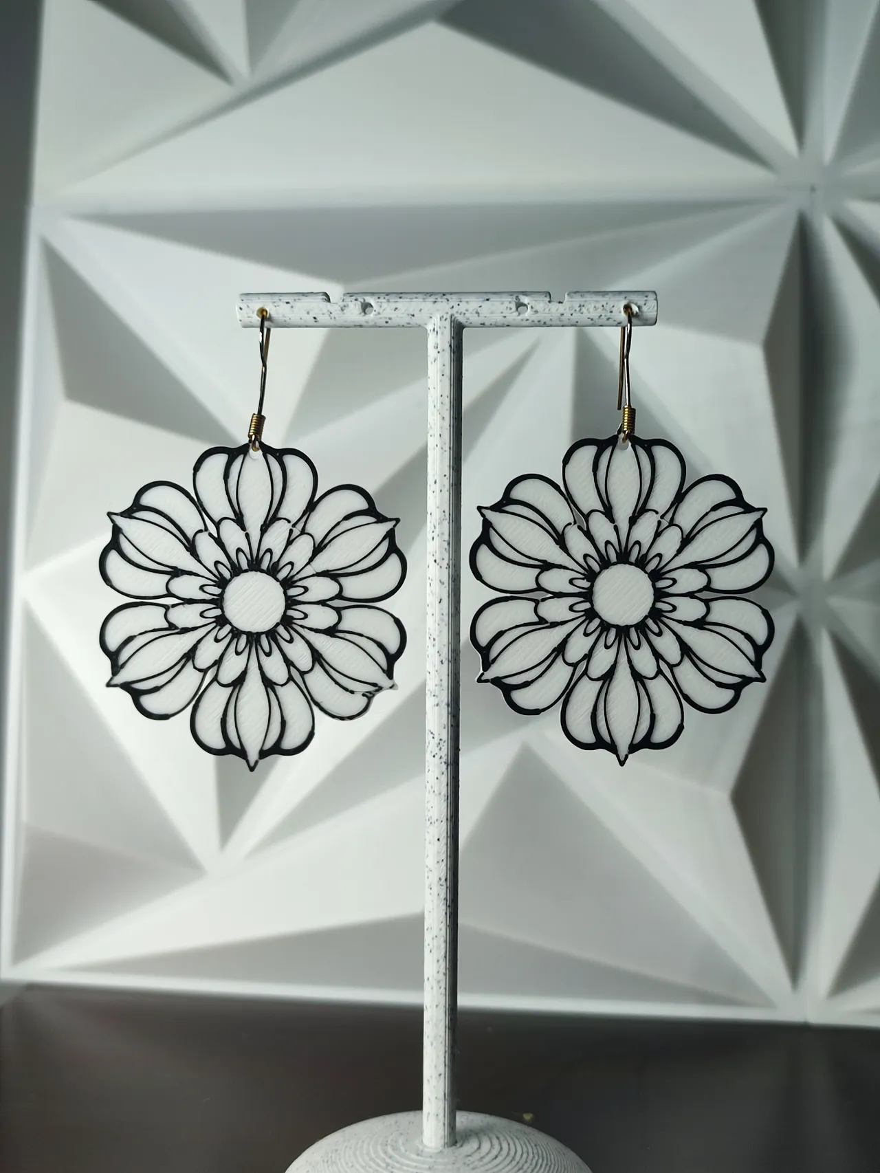 Aretes Loto Nácar view 2