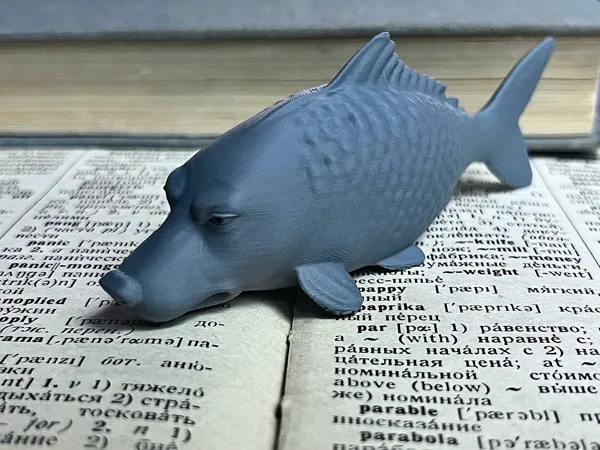Créature hybride chien-poisson