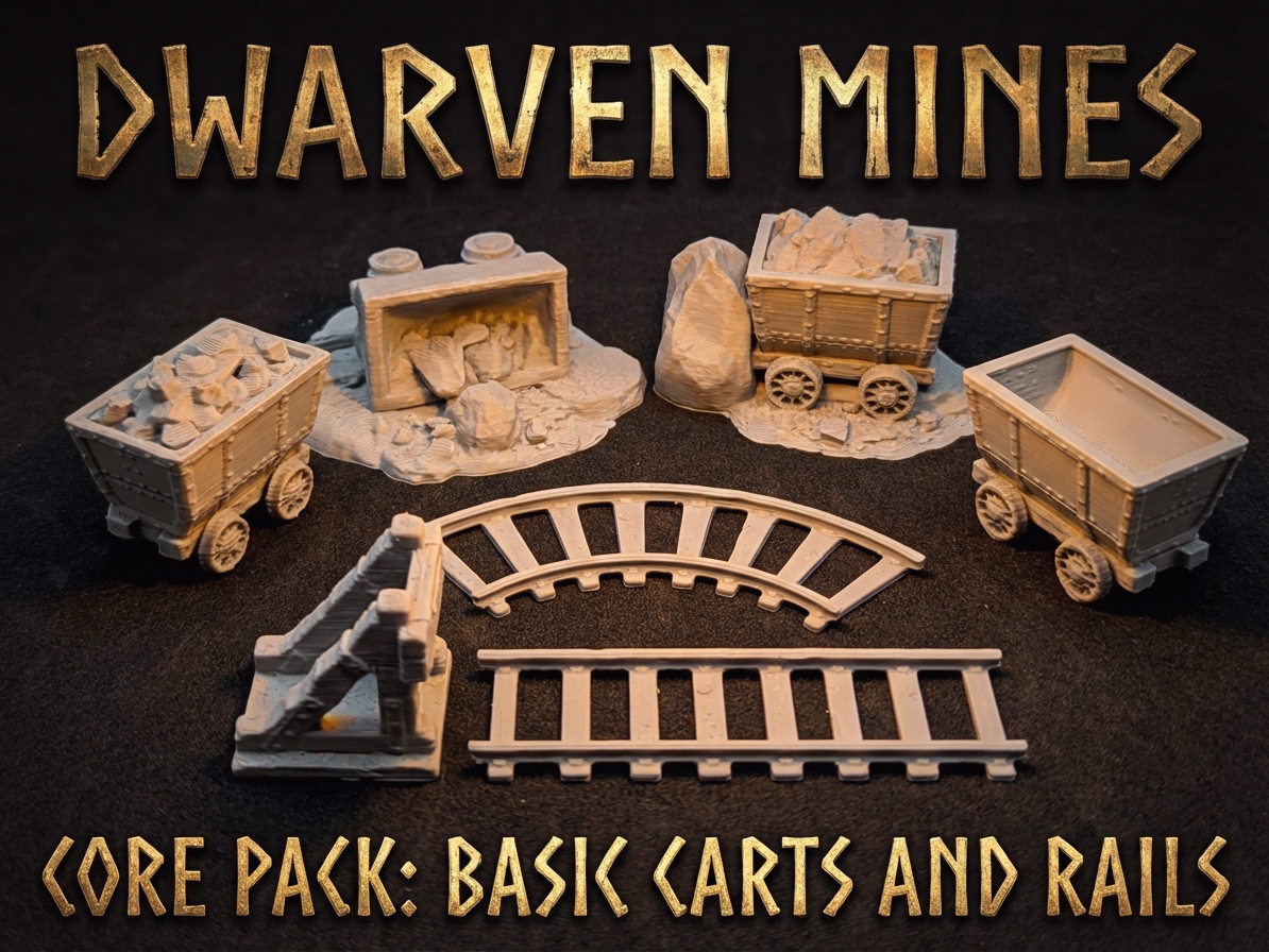 Dwarven Mines - Basic Carts and Rails