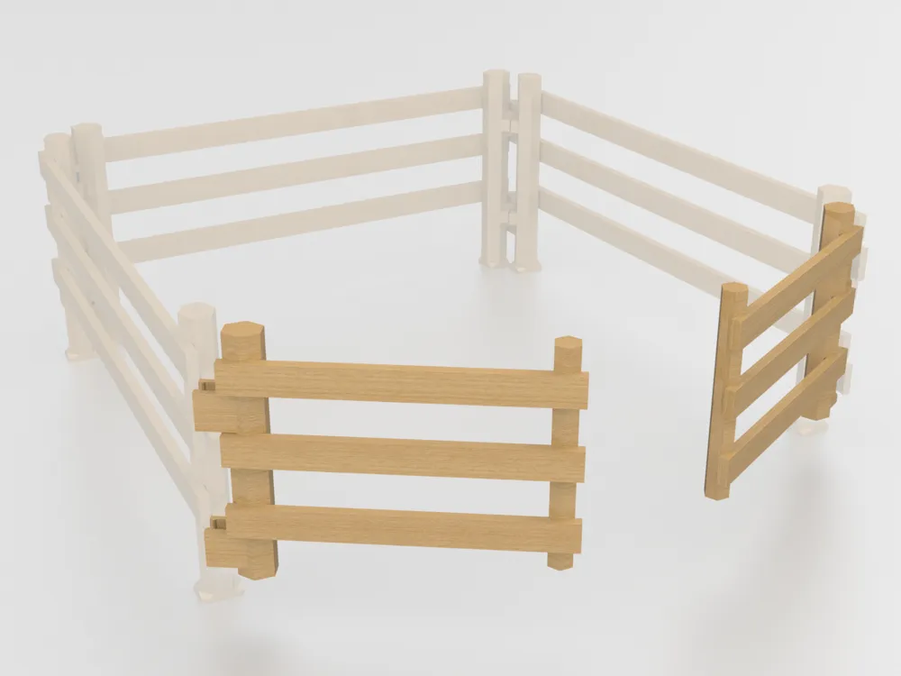 Toy Animal Gate (Schleich compatible) Remixed by Tinkerer Designs ...