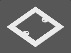 UK Single Gang Socket Surround 10mm 