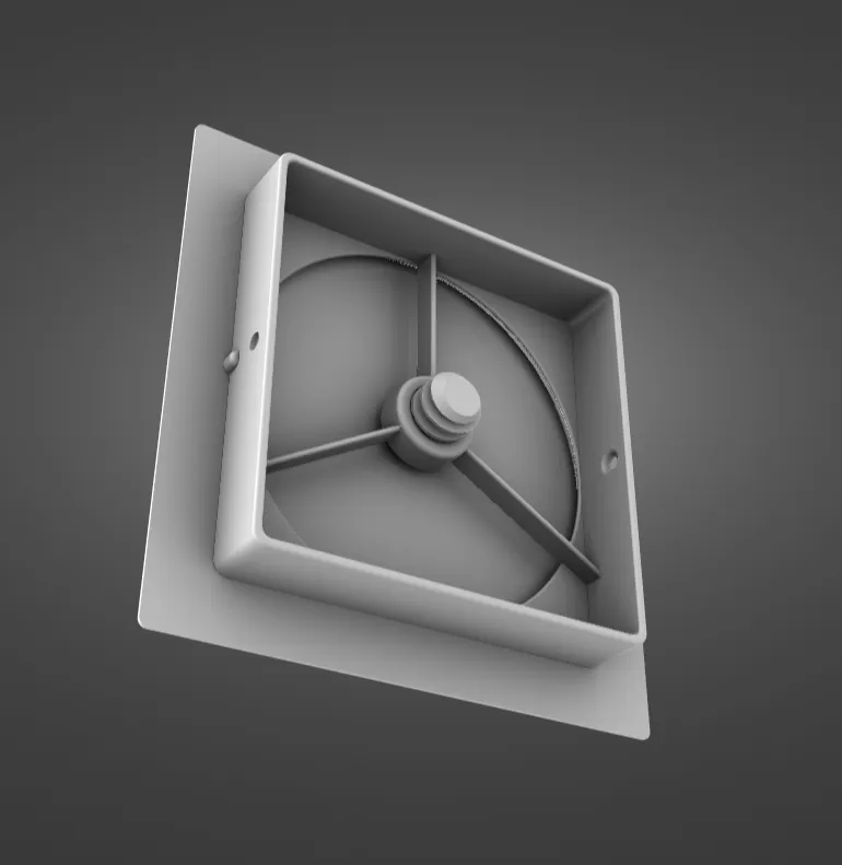 Ventilation valve frame